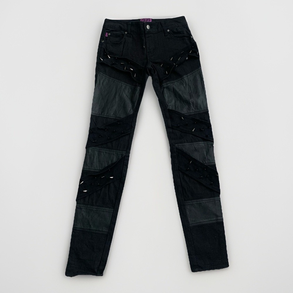 Vintage Y2K Tripp NYC Pants Spikes - Picture 3 of 7